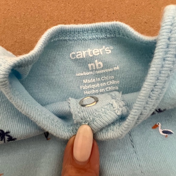 Carter’s NB romper blue color - Picture 3 of 5